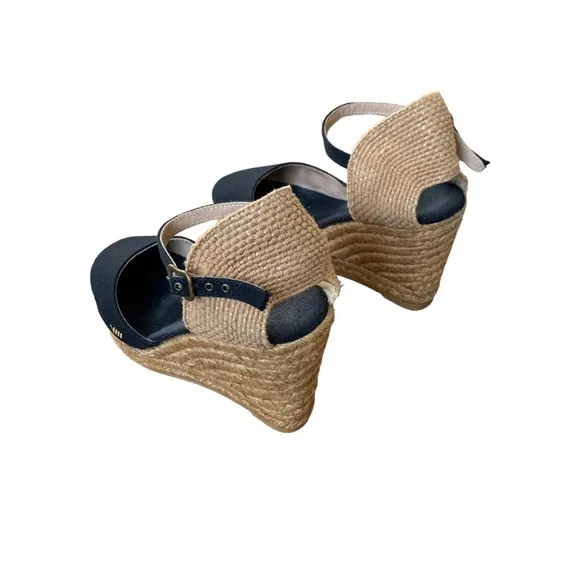 Viscata canvas espadrille wedges size 39