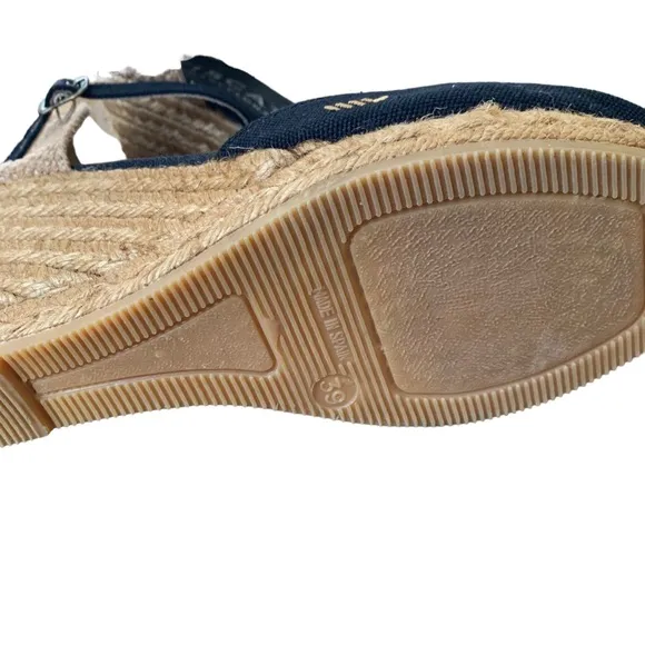 Viscata canvas espadrille wedges size 39