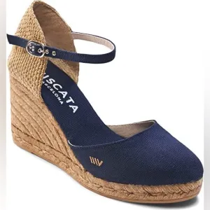 Viscata canvas espadrille wedges size 39