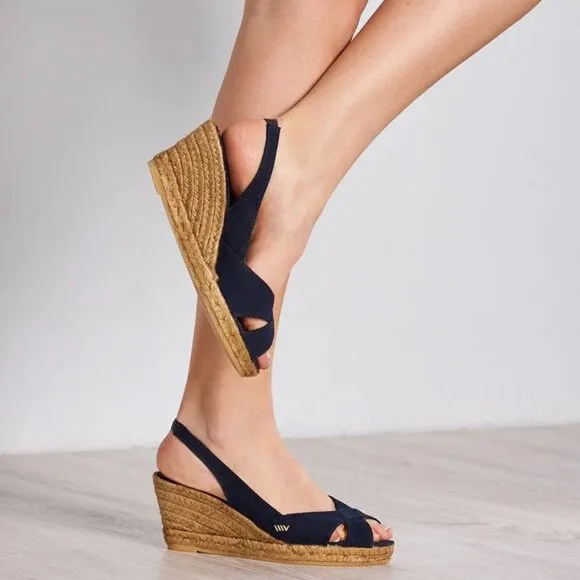 Viscata Calella Navy Espadrille Wedge