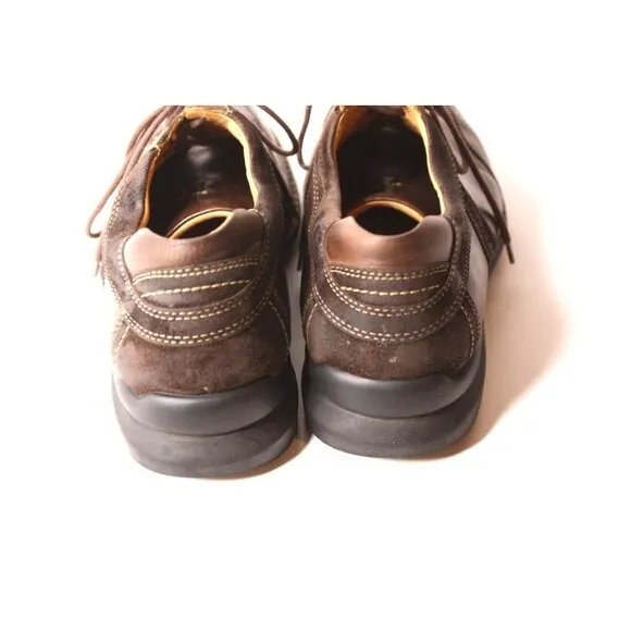 VTG JOHNSON &amp; MURPHY Comfort Casual Brown 2 Tone Brazil Leather Mens Shoe Sz 10M