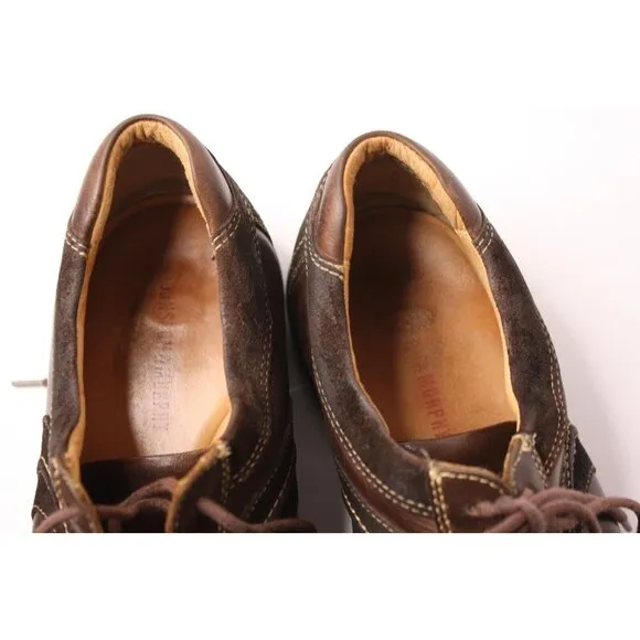VTG JOHNSON &amp; MURPHY Comfort Casual Brown 2 Tone Brazil Leather Mens Shoe Sz 10M