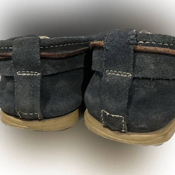 VTG KENNETH COLE 12M BOAT HOUSE SHOE Multi-media leather suede gray blue slip-on