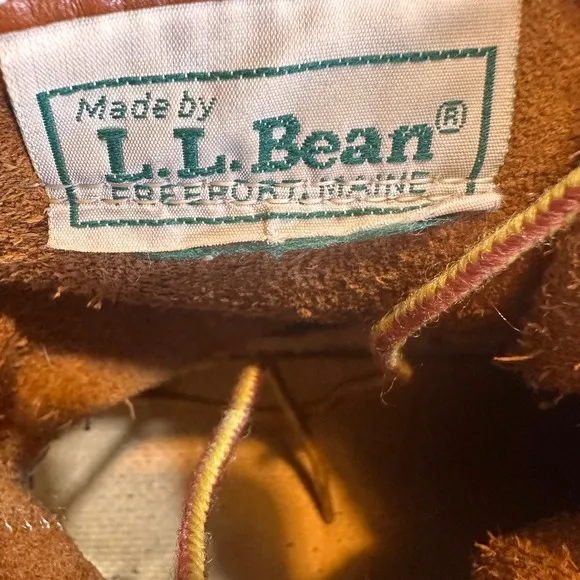 VTG LL Bean Main Hunting Shoe Leather Duck Waterproof Brown Boots 10GN Men 11