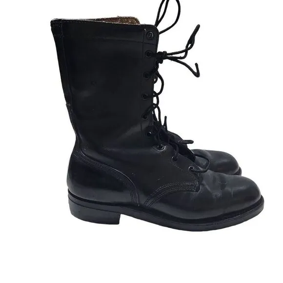 Vulcan Ladies Size 6 Black Leather Lace Up Boots