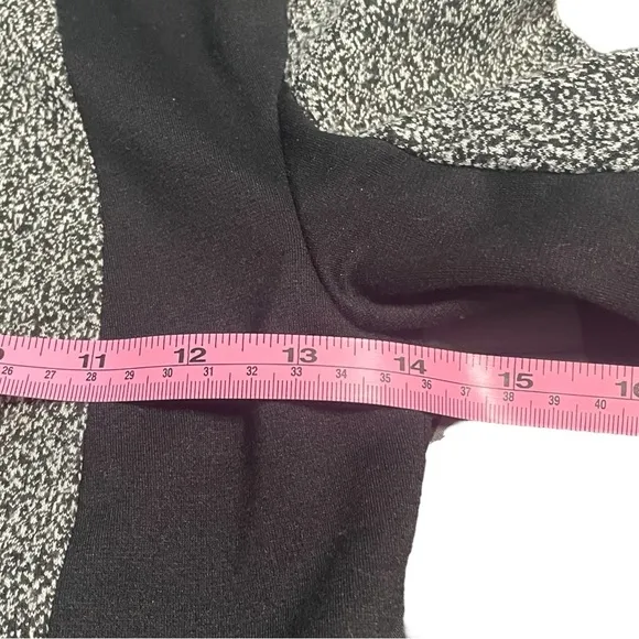 W118 by Walter Baker. Dress XS black/white/grey color block long sleeve zippers