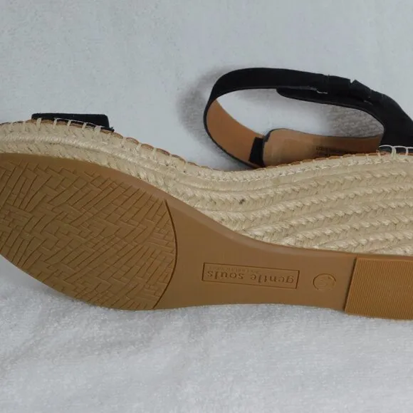 W471 Gentle Souls By Kenneth Cole Women's Charli Espadrille Wedge Sandals 10 M