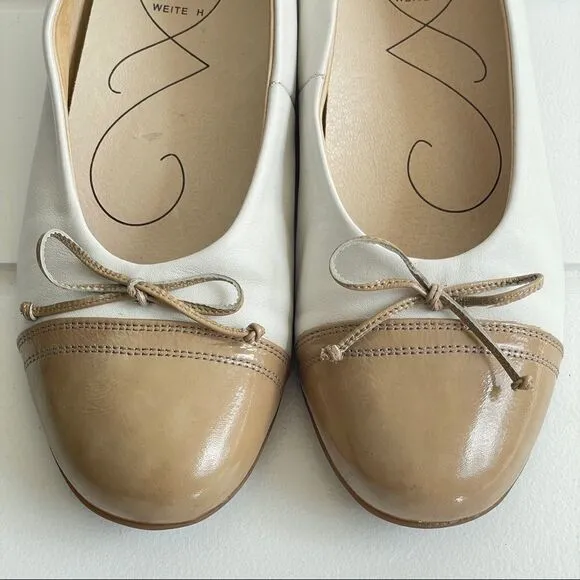 Waldlaufer Women’s Leather Hamiki Ballet Flats Comfort Shoes With Bow Size 9.5