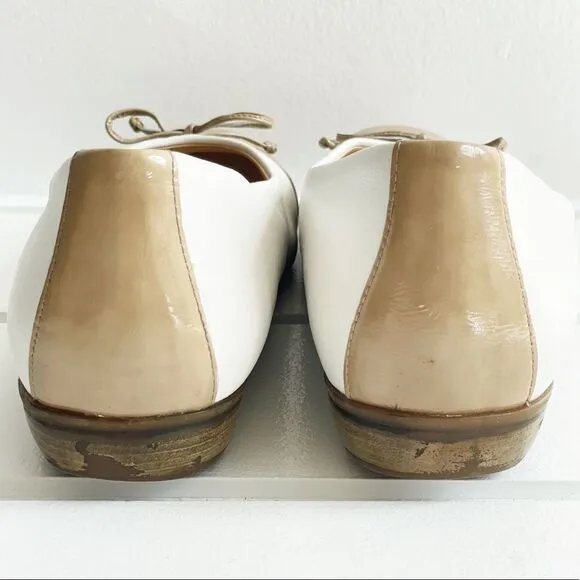 Waldlaufer Women’s Leather Hamiki Ballet Flats Comfort Shoes With Bow Size 9.5