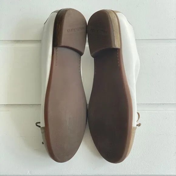 Waldlaufer Women’s Leather Hamiki Ballet Flats Comfort Shoes With Bow Size 9.5