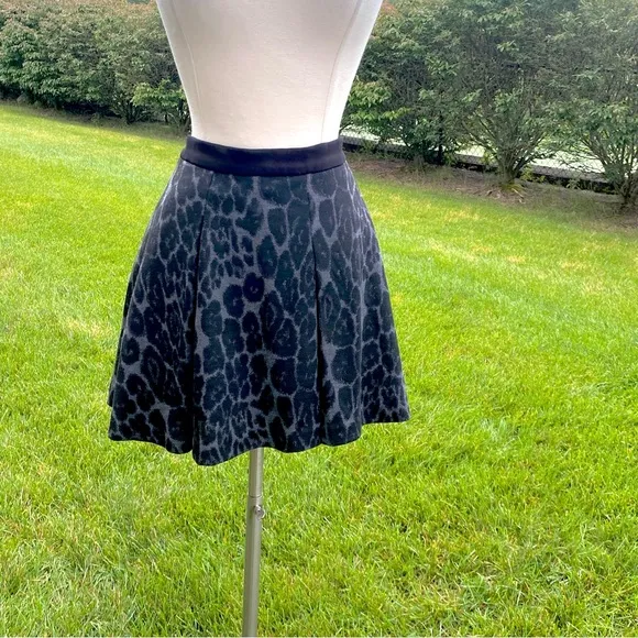 Walter Baker Madeline Animal Print Mini Skirt