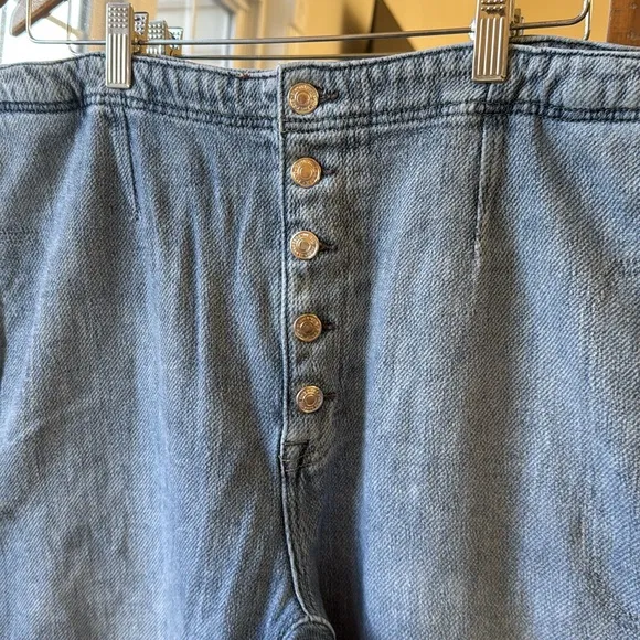 We The Free Osaka Midrise Barrel Jean Size 32