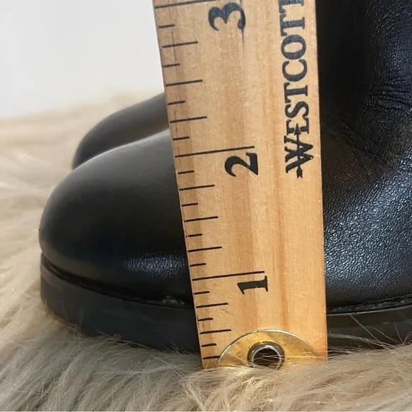 Windsor Smith Nikita Women's Heeled Leather Boots Size 8 Ankle Pull On Black