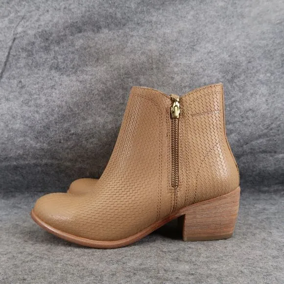 Wolverine Shoes Womens 7.5 Bootie Fashion Classic Textured Leather Brown Artisan