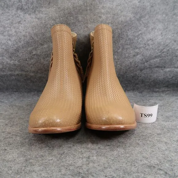 Wolverine Shoes Womens 7.5 Bootie Fashion Classic Textured Leather Brown Artisan