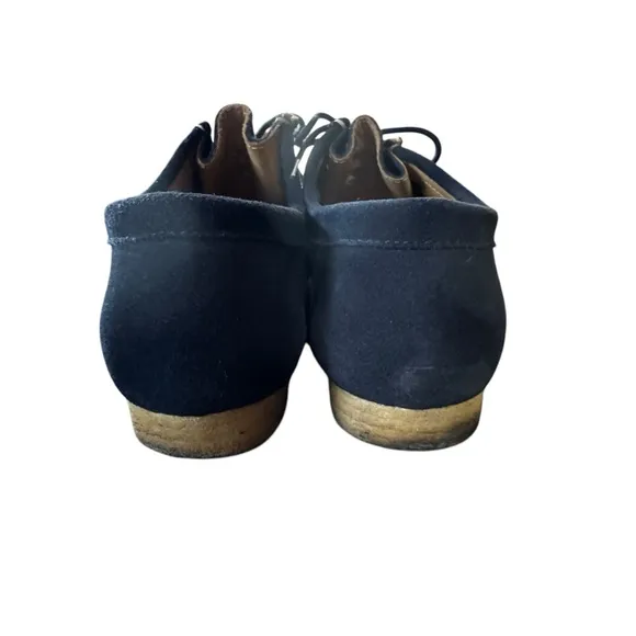 Women Penelope Chilvers Size 42 (US 11) Deep Navy Blue Suede Wallabies Moccasins