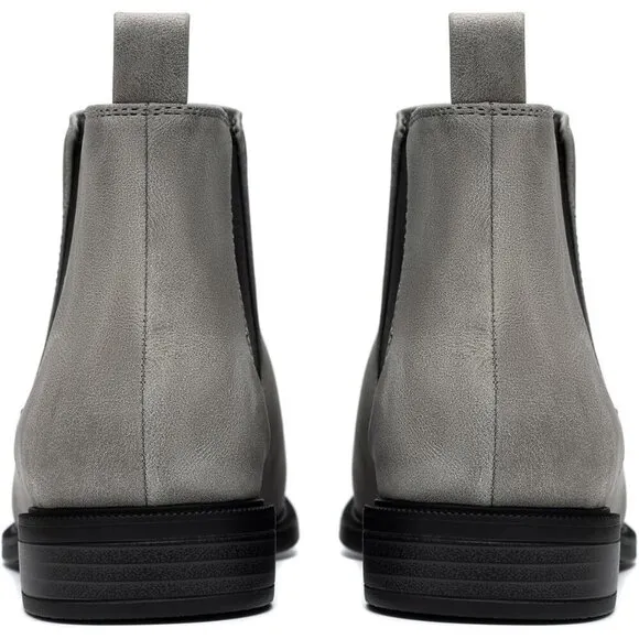 Women's Fall Flat Chelsea Boots Grey Polyurethane Comfortable Short Ankle Boots