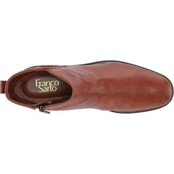 Womens Franco Sarto Marcus Booties Cognac Size: 9.5 NIB