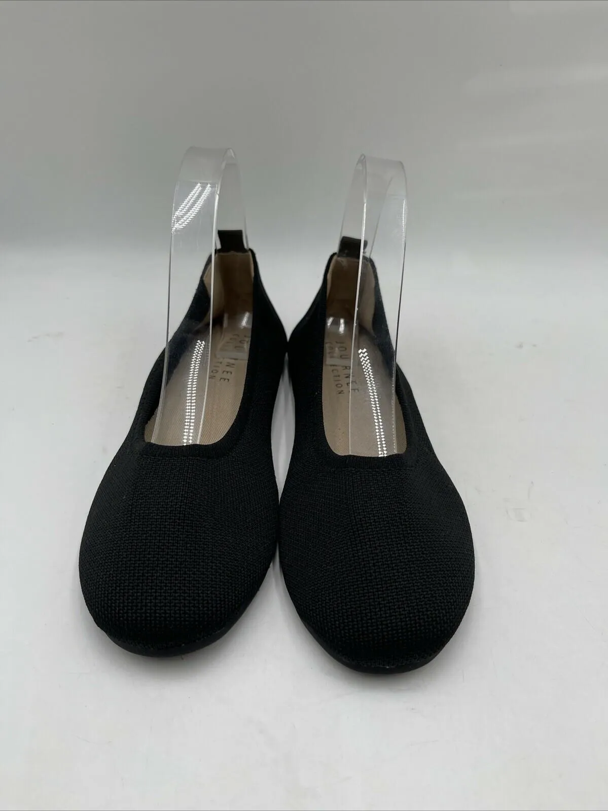 Women’s Journee Collection Jersie Foldable Ballet Flat Black Size 8.5 - Very Good