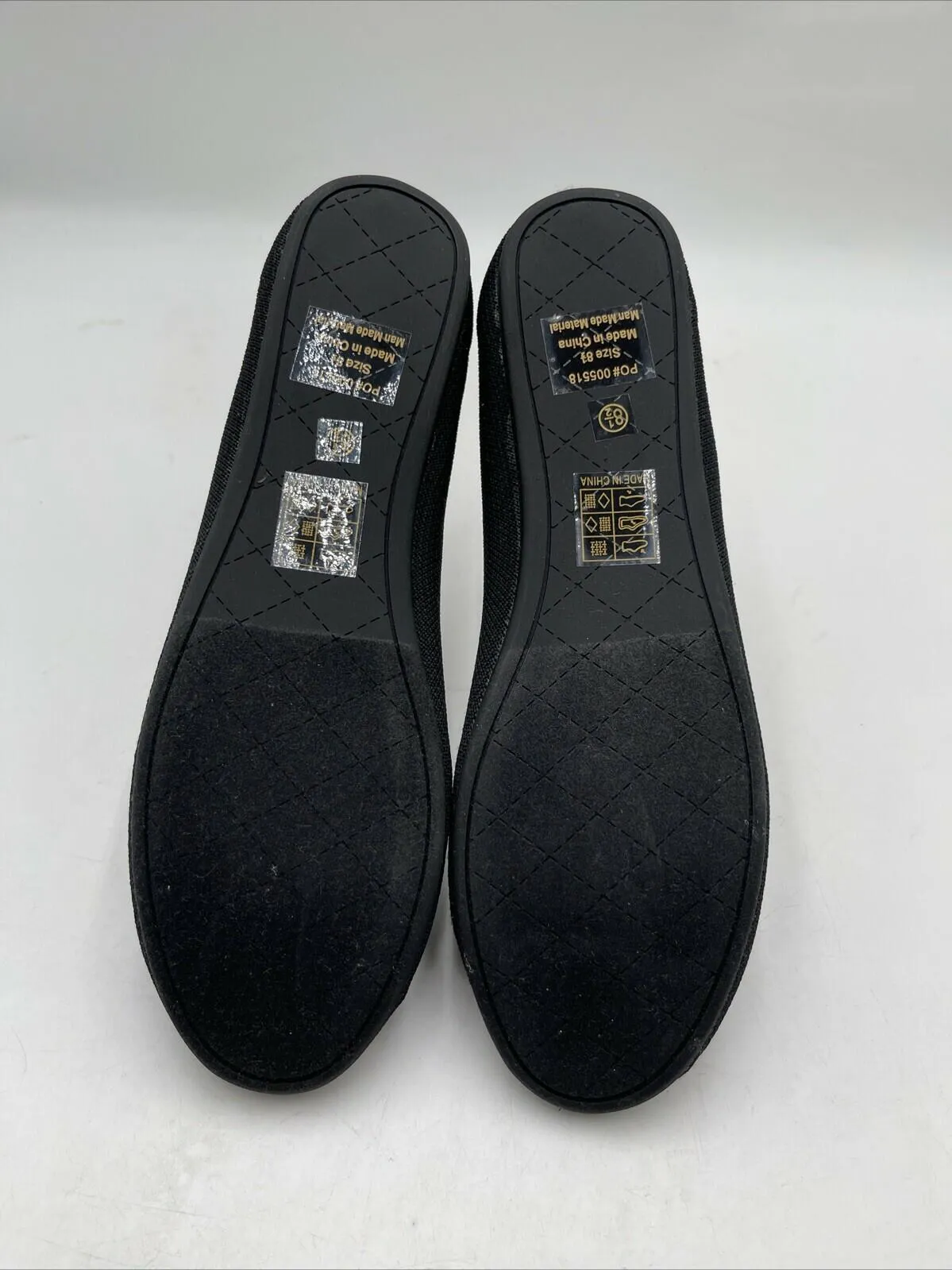 Women’s Journee Collection Jersie Foldable Ballet Flat Black Size 8.5 - Very Good