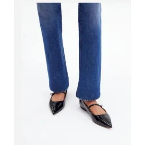 Womens Madewell Size 8 Elsie Mary Jane Flat Black NR856 $138