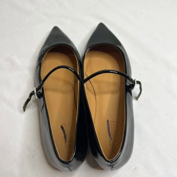 Womens Madewell Size 8 Elsie Mary Jane Flat Black NR856 $138