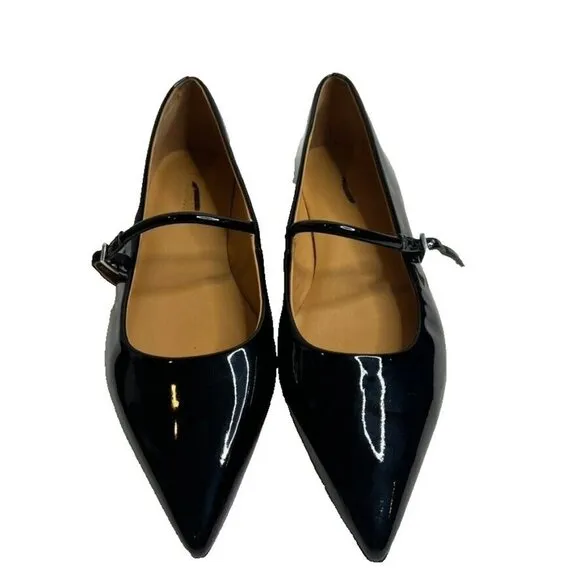Womens Madewell Size 8 Elsie Mary Jane Flat Black NR856 $138