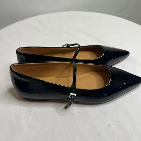 Womens Madewell Size 8 Elsie Mary Jane Flat Black NR856 $138