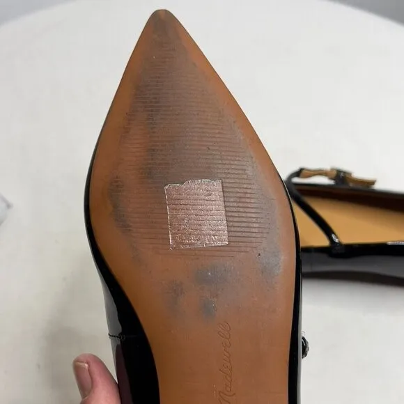 Womens Madewell Size 8 Elsie Mary Jane Flat Black NR856 $138
