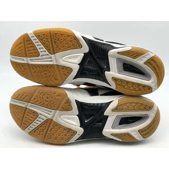 WOMENS MIZUNO WAVE RALLY 4‎ VOLLEYBALL SHOES SIZE 9 US 40 EU WHITE BLACK