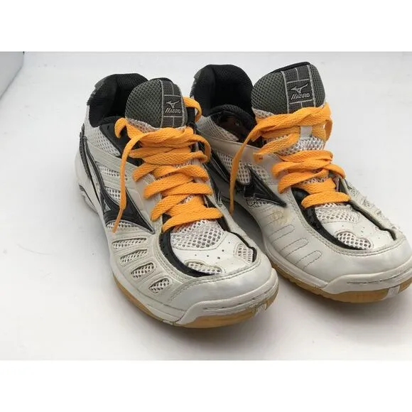 WOMENS MIZUNO WAVE RALLY 4‎ VOLLEYBALL SHOES SIZE 9 US 40 EU WHITE BLACK