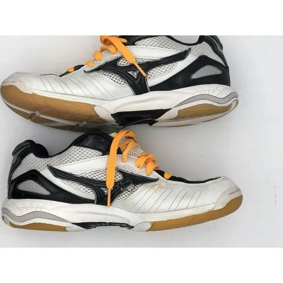WOMENS MIZUNO WAVE RALLY 4‎ VOLLEYBALL SHOES SIZE 9 US 40 EU WHITE BLACK