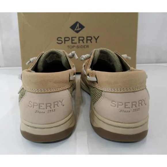 Women's Sperry Top Sider Rosefish Boat Shoes Memory Foam Linen / Oat Size 8.5