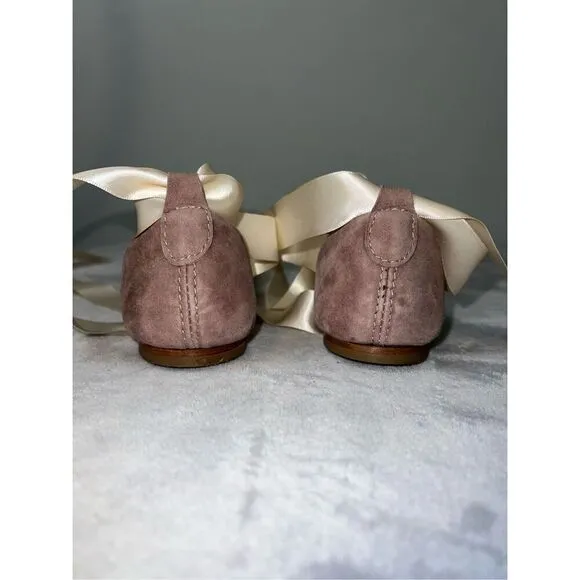 Women’s The White Ribbon SIENNA BALLET FLATS - BLUSH Dark Pink EU41 US 9.5