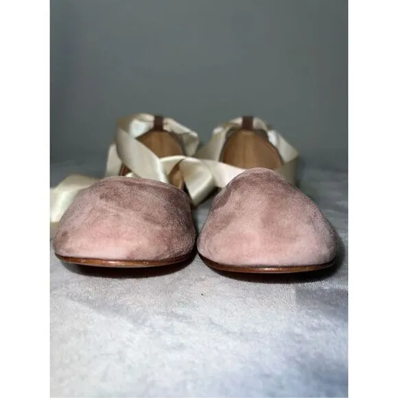 Women’s The White Ribbon SIENNA BALLET FLATS - BLUSH Dark Pink EU41 US 9.5