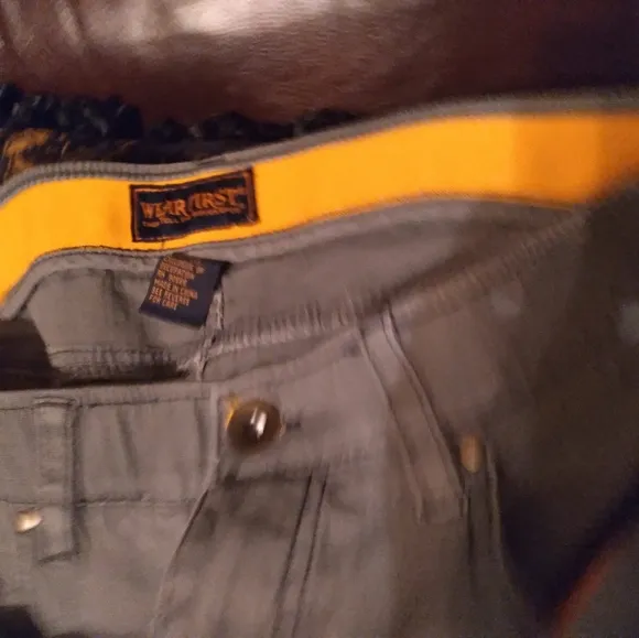 Work‎ Pants Casual Trousers Straight Leg Olive Green Pants