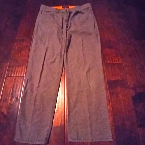Work‎ Pants Casual Trousers Straight Leg Olive Green Pants