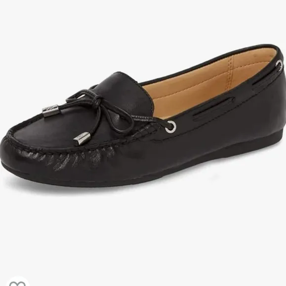 Worn1X! MMK Sutton Leather Moccasins Namesake Monogram Loafers Ballet Flats 8½