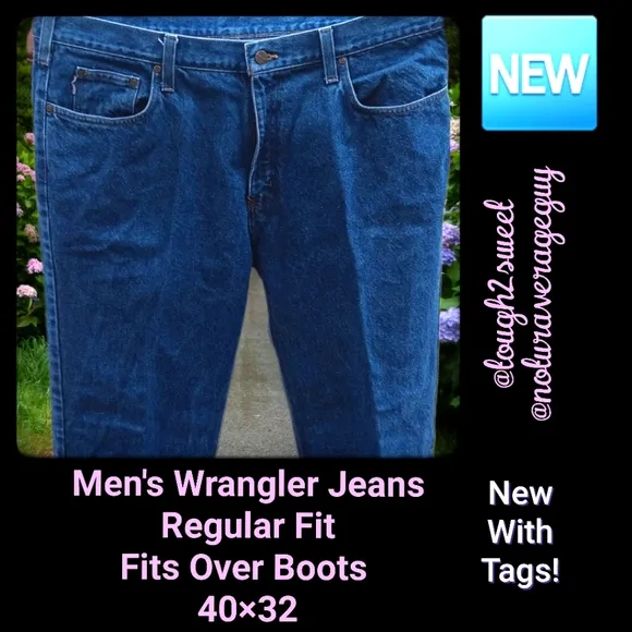 🆕️WRANGLER REGULAR FIT COWBOY CUT(OVER BOOTS) 40×32 JEANS