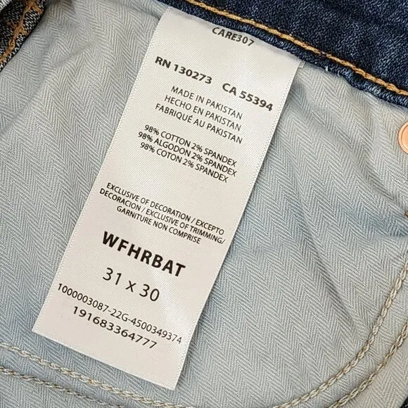 Wrangler Westward 626 Bootcut Jeans High Rise boots Western Blue Size 31 NWT