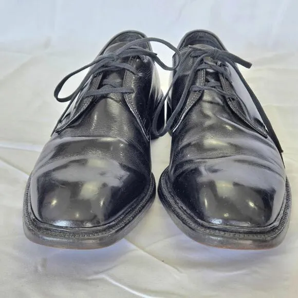 Wright Arch Support Union Black Derby Leather Dress Shoes Fit 9.5/10 Size 7.5D
