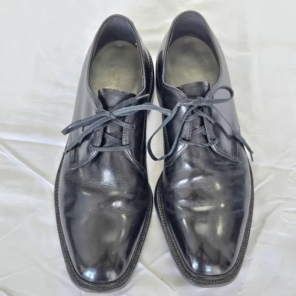 Wright Arch Support Union Black Derby Leather Dress Shoes Fit 9.5/10 Size 7.5D
