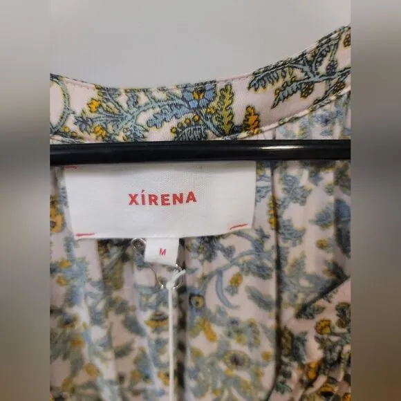 XIRENA Annieka Maxi Floral Dress SZ M Ivory Flora New Nwt