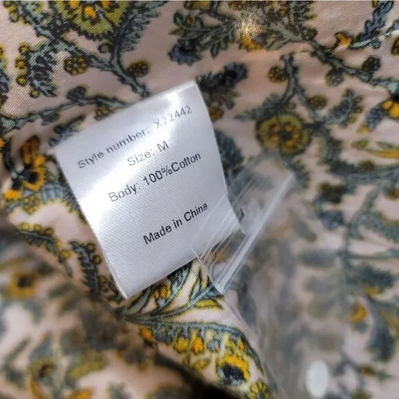 XIRENA Annieka Maxi Floral Dress SZ M Ivory Flora New Nwt