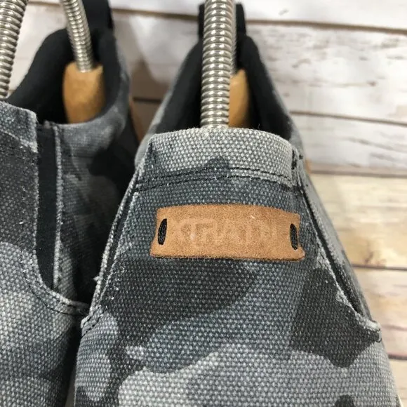 Xtratuf Sharkbyte Deck Canvas Shoes Sneakers Womens Size 9 Camoflauge Slip On