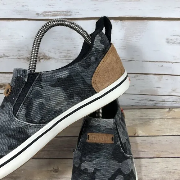 Xtratuf Sharkbyte Deck Canvas Shoes Sneakers Womens Size 9 Camoflauge Slip On