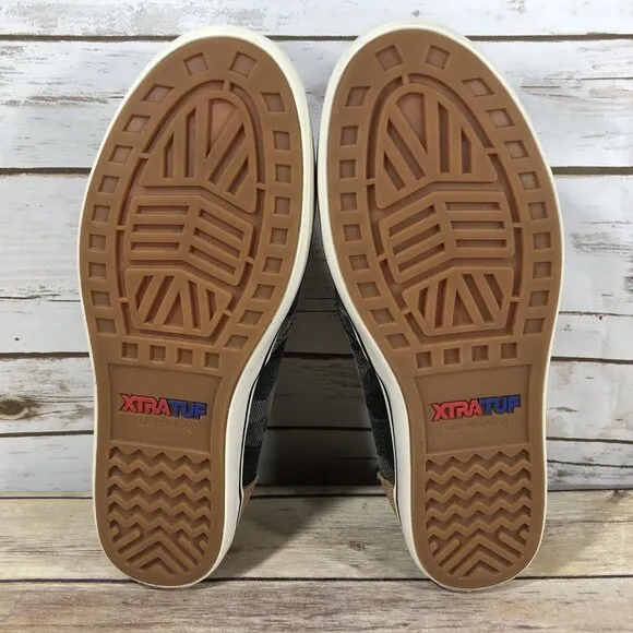 Xtratuf Sharkbyte Deck Canvas Shoes Sneakers Womens Size 9 Camoflauge Slip On