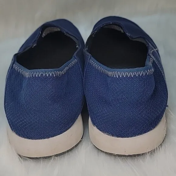 XTRATUF Sheng Fu Blue Canvas Slip On Nautical Preppy Deck Water Casual Boat Shoe