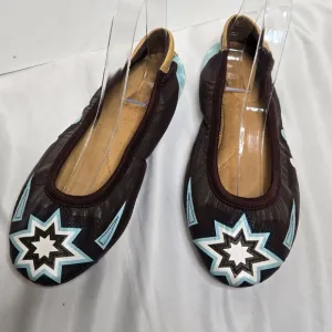 Y2K Puma leather painted star design ballet flat RARE size 9.5