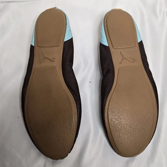 Y2K Puma leather painted star design ballet flat RARE size 9.5